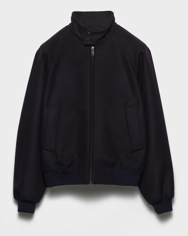 Prada Jacke aus Wolle und Kaschmir Blau