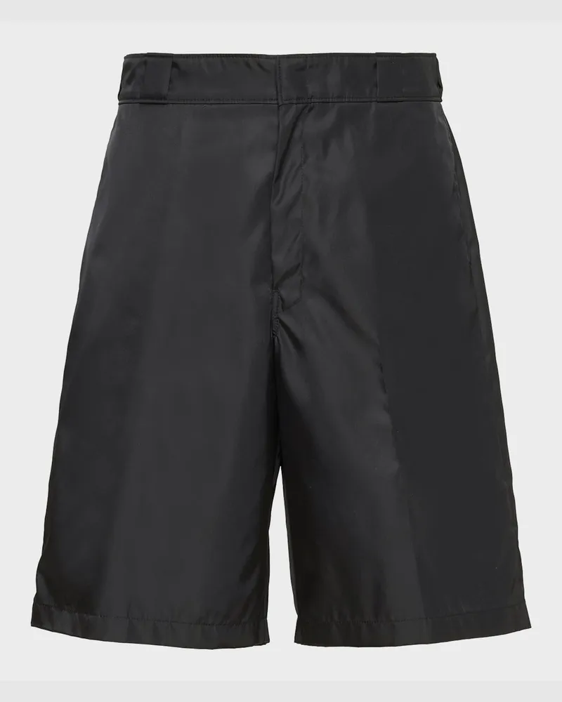 Prada Bermudas aus Re-Nylon Schwarz