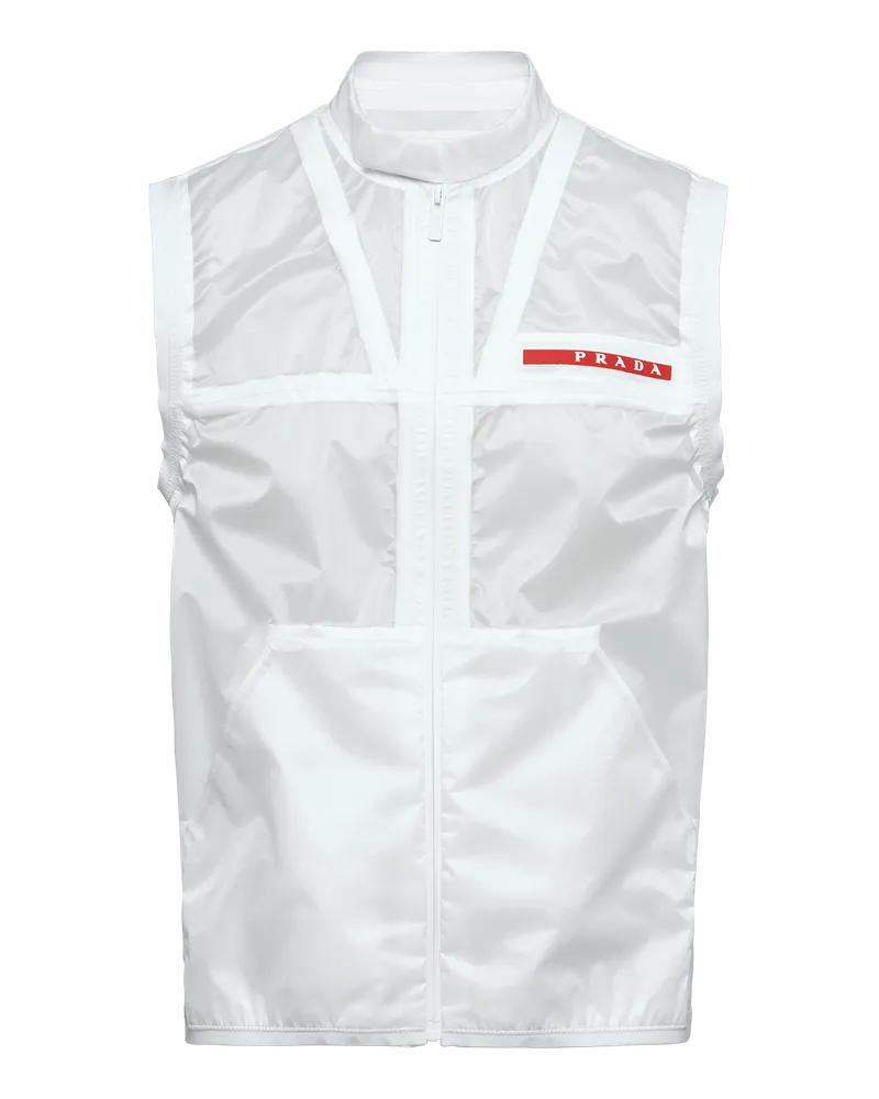 Prada Weste aus Ripstop Weiss