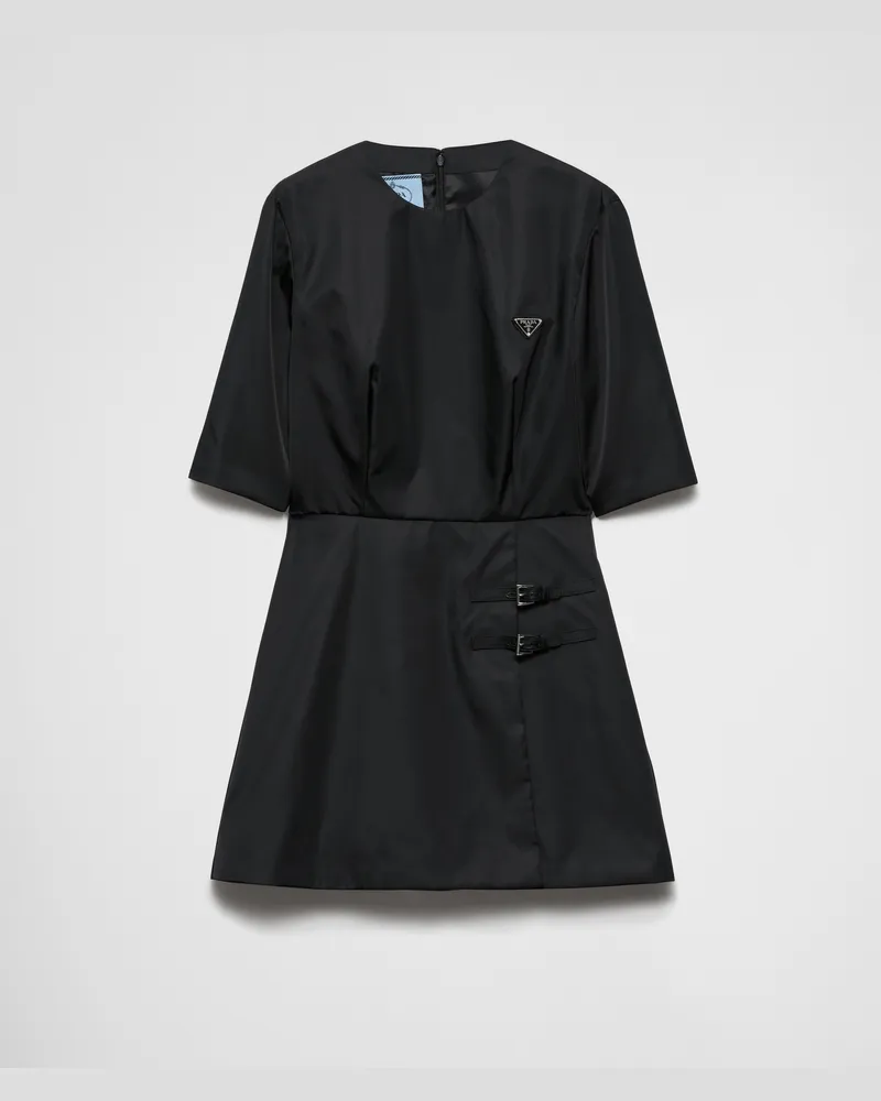 Prada Minikleid aus Re-Nylon Schwarz