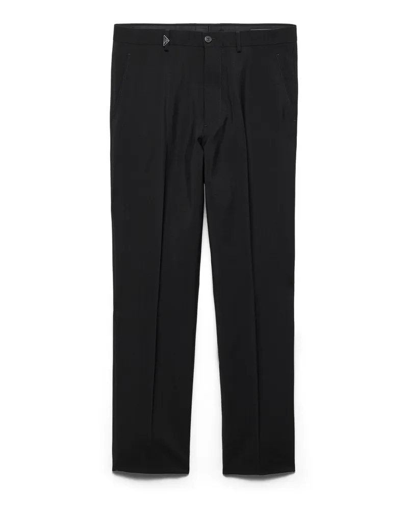 Prada Hose Aus Mohairwolle, Herren, Schwarz, Größe Schwarz