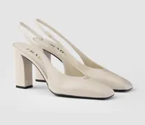 Slingback-Pumps aus Lackleder