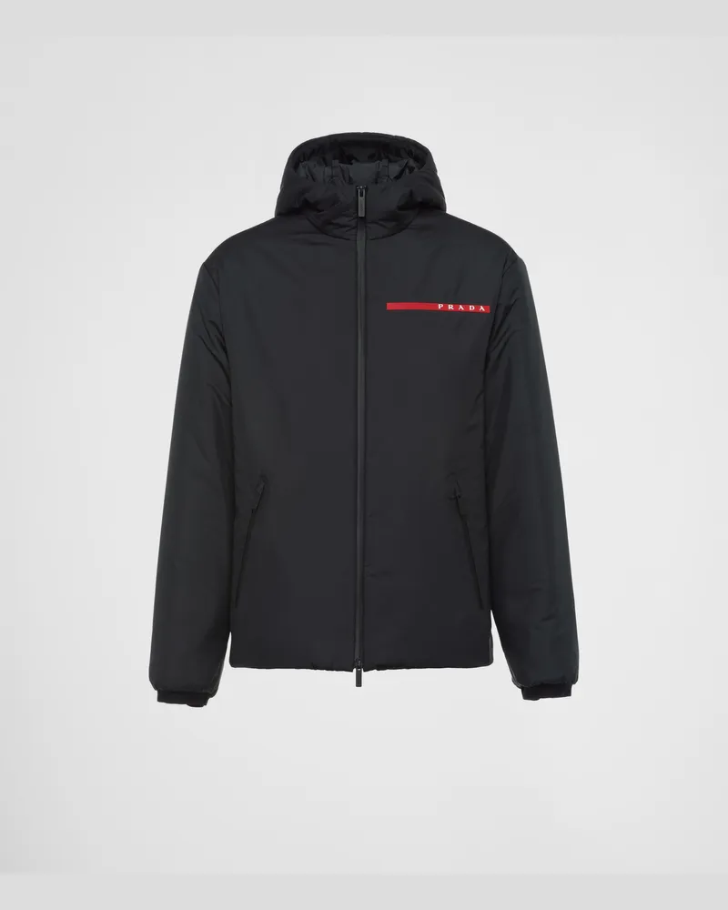 Prada Wattierte Jacke aus Light Polyester Schwarz