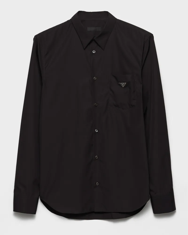Prada Hemd aus Baumwolle Schwarz