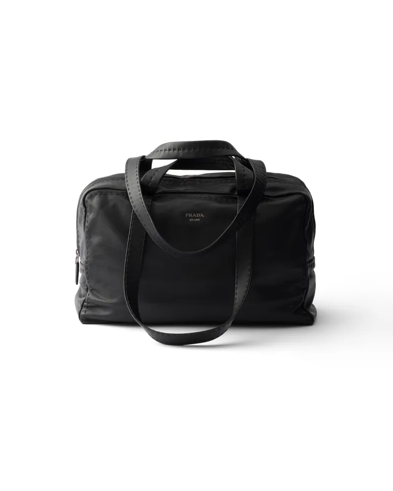 Prada Aktentasche Aus Nappa-leder, Herren, Schwarz Schwarz