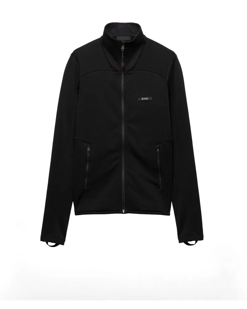 Prada Blousonjacke Aus Funktionsgewebe, Herren, Schwarz, Größe Schwarz