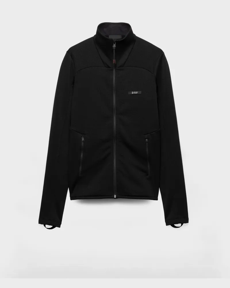 Prada Blousonjacke aus Funktionsgewebe Schwarz