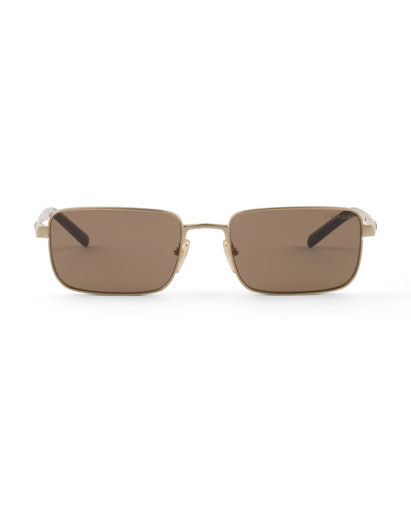 Prada Sonnenbrille Mit  Logo, Herren, Linsenfarbe Erde Linsenfarbe