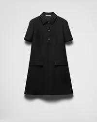 Prada Minikleid aus Tricotine Schwarz