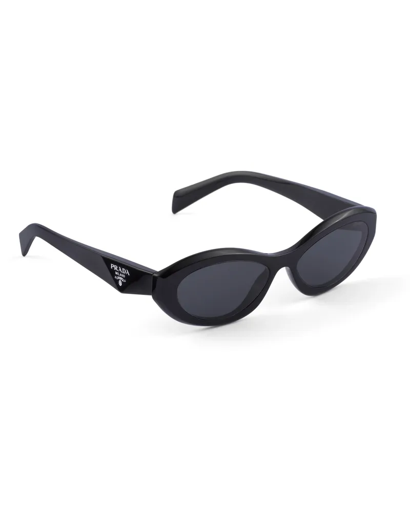 Prada Symbole Sonnenbrille, Damen, Schiefergraue Gläser Schiefergraue