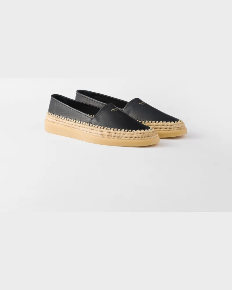 Prada Espadrilles aus Nappa-Leder Blau
