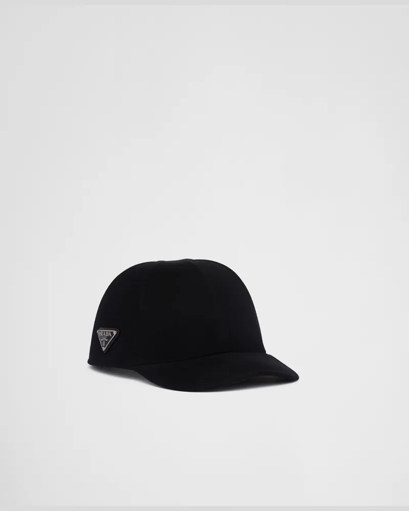 Prada Baseballkappe aus Filz Blau