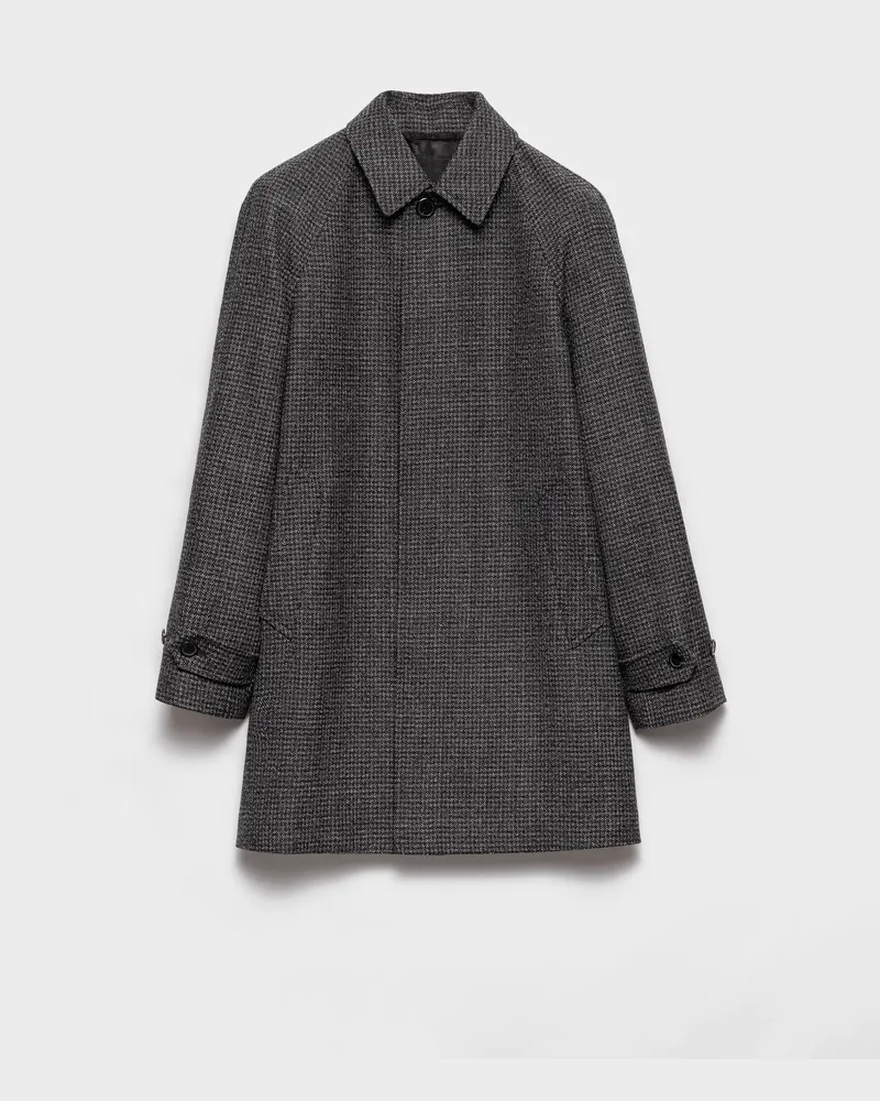 Prada Mantel aus Wolle Schwarz