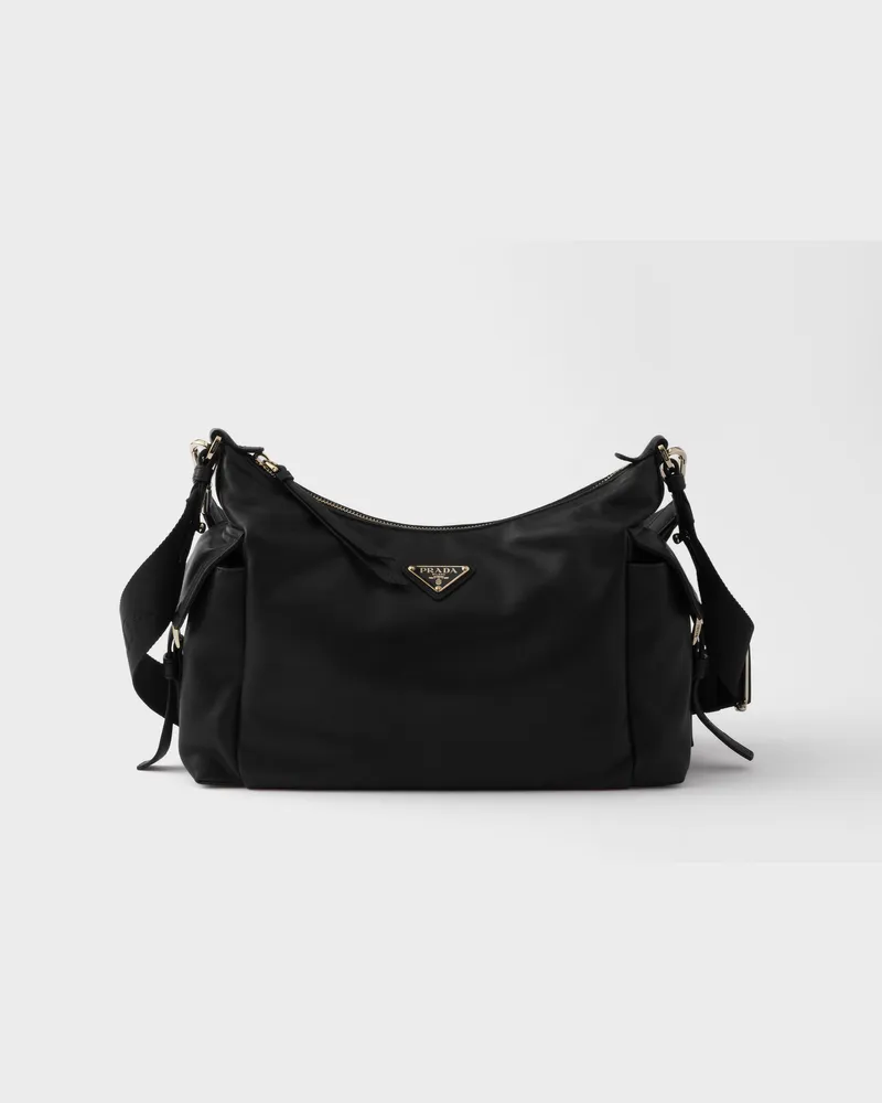 Prada Große  Explore Tasche aus Nappa-Leder Schwarz
