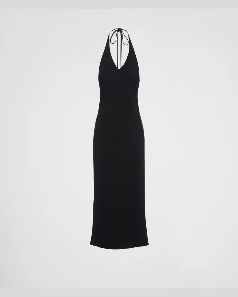 Prada Kleid aus Sablé Schwarz
