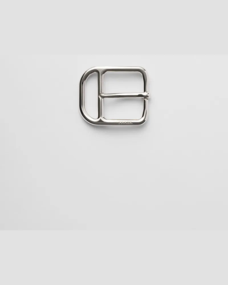 Prada Gürtelschließe aus Metall Silber