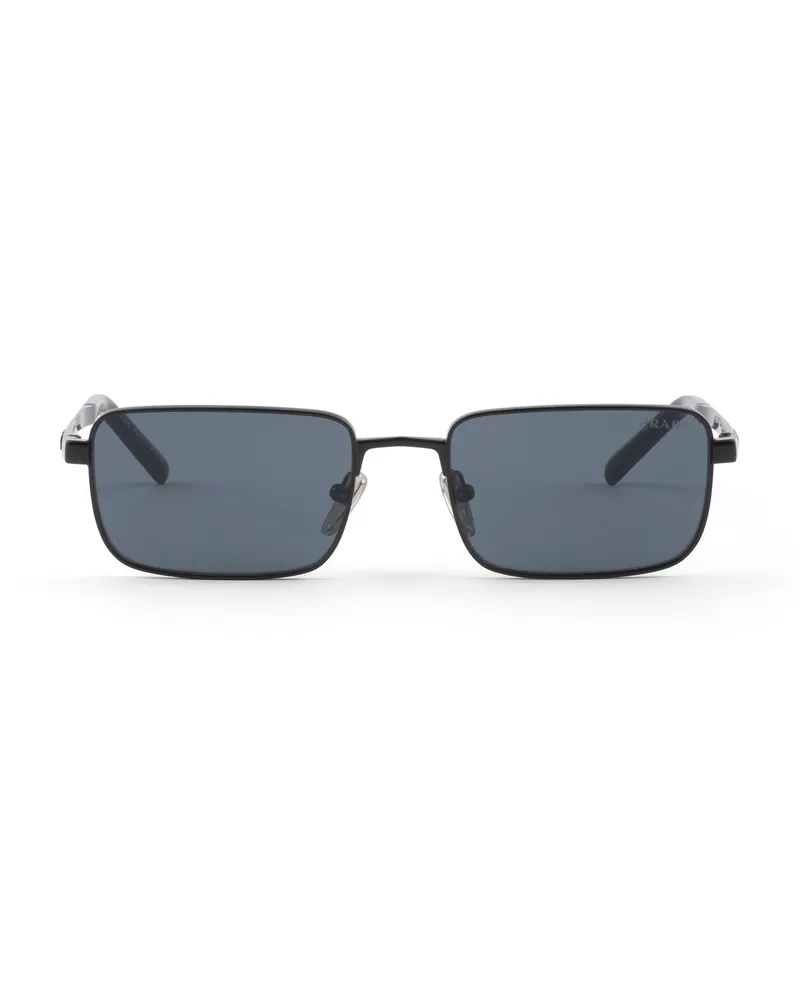 Prada Sonnenbrille Mit  Logo, Herren, Gläser In Graphit Gläser