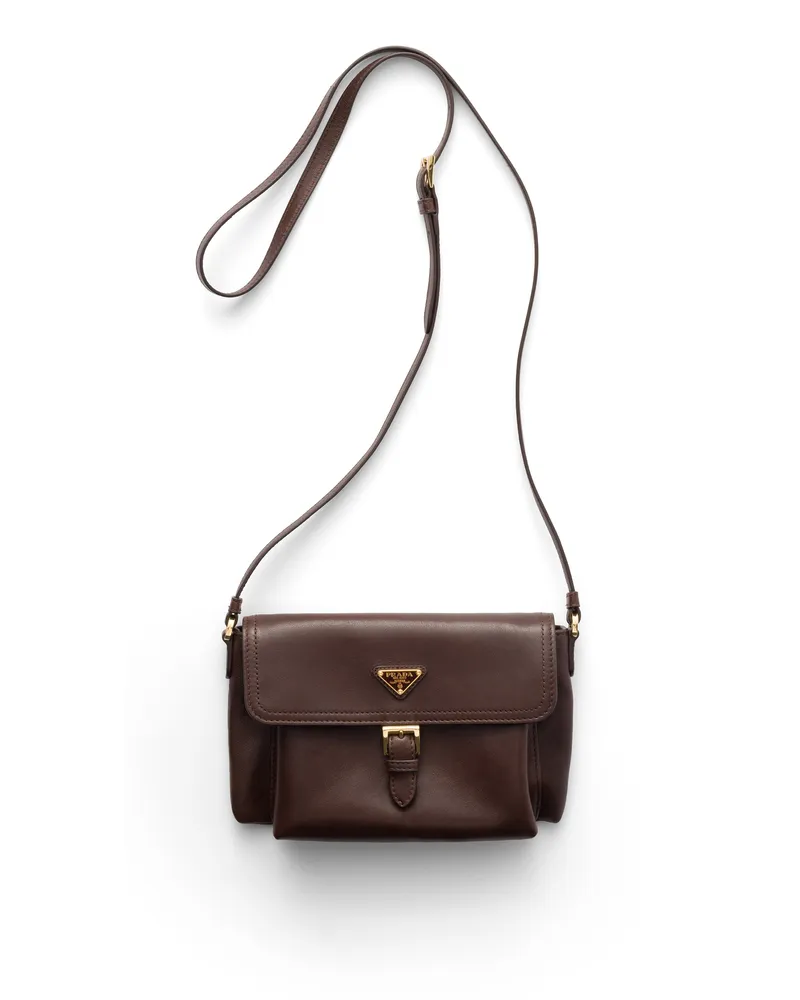 Prada Smartphone-etui Aus Nappa-leder, Damen, Sienna Sienna