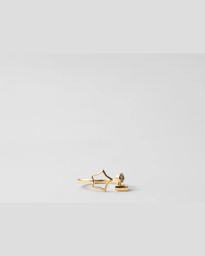 Prada Ring aus Metall Gold