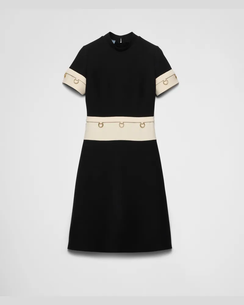 Prada Kleid aus Tricotine Schwarz