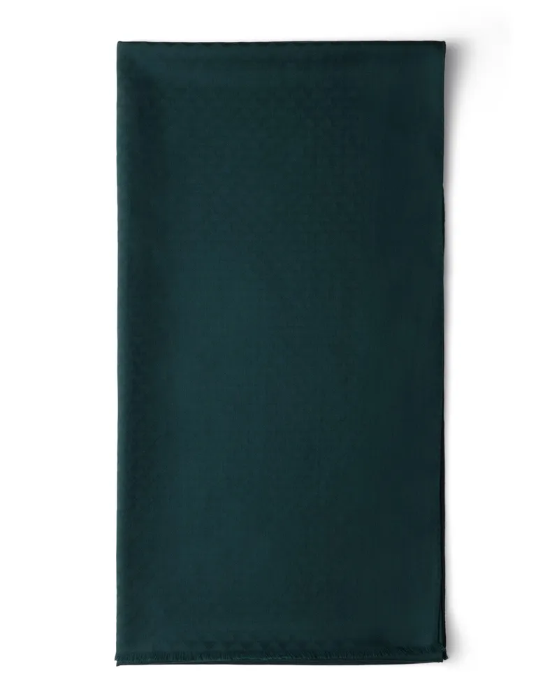 Prada Schal Aus Wolle Und Seide, Herren, Waldgrün Waldgrün