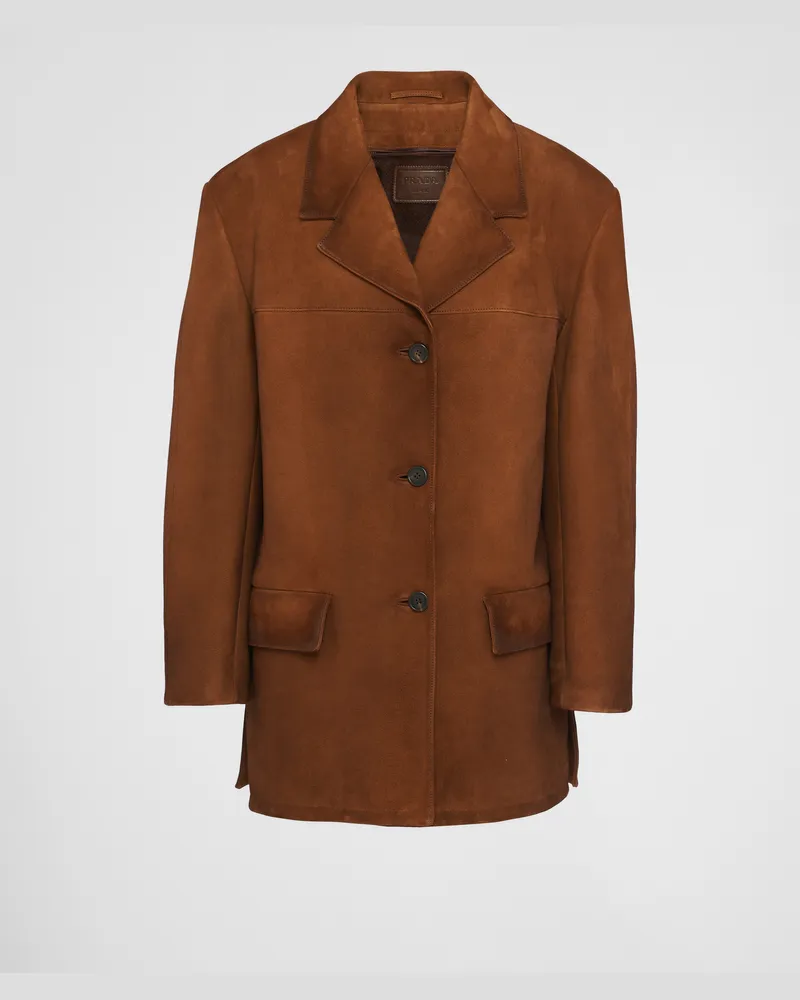 Prada Jacke aus Wildleder Eiche