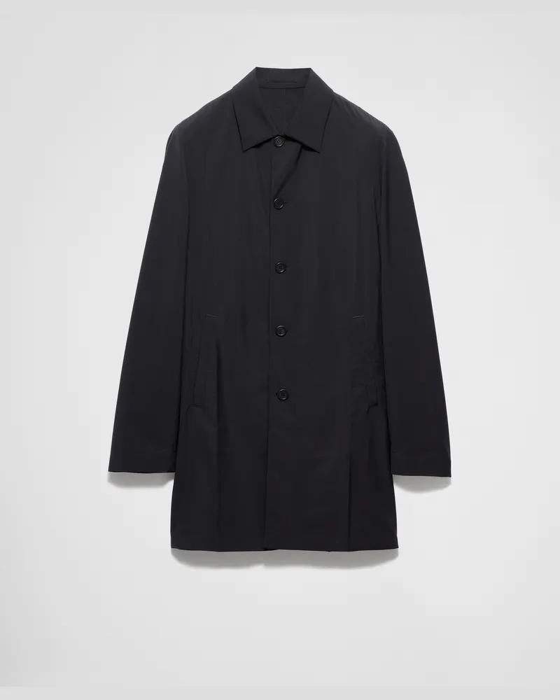 Prada Mantel aus Wollgemisch Schwarz