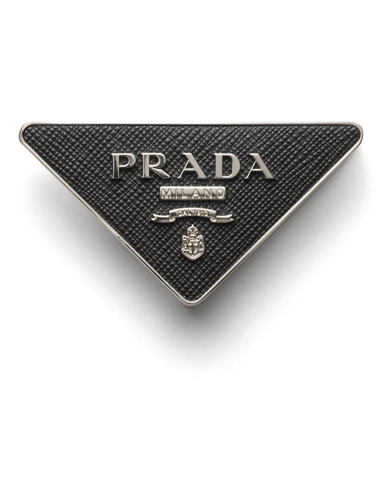 Prada Gürtelschließe Aus Saffiano, Herren, Anthrazitgrau Anthrazitgrau