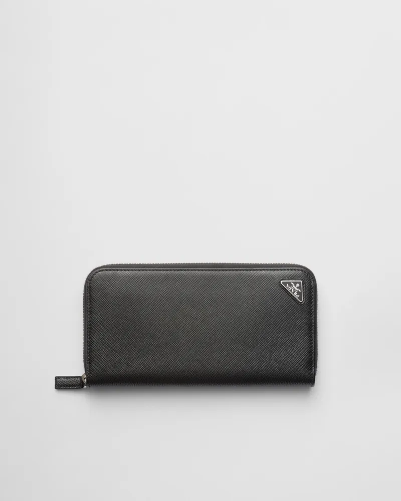 Prada Geldbörse aus Saffiano Schwarz