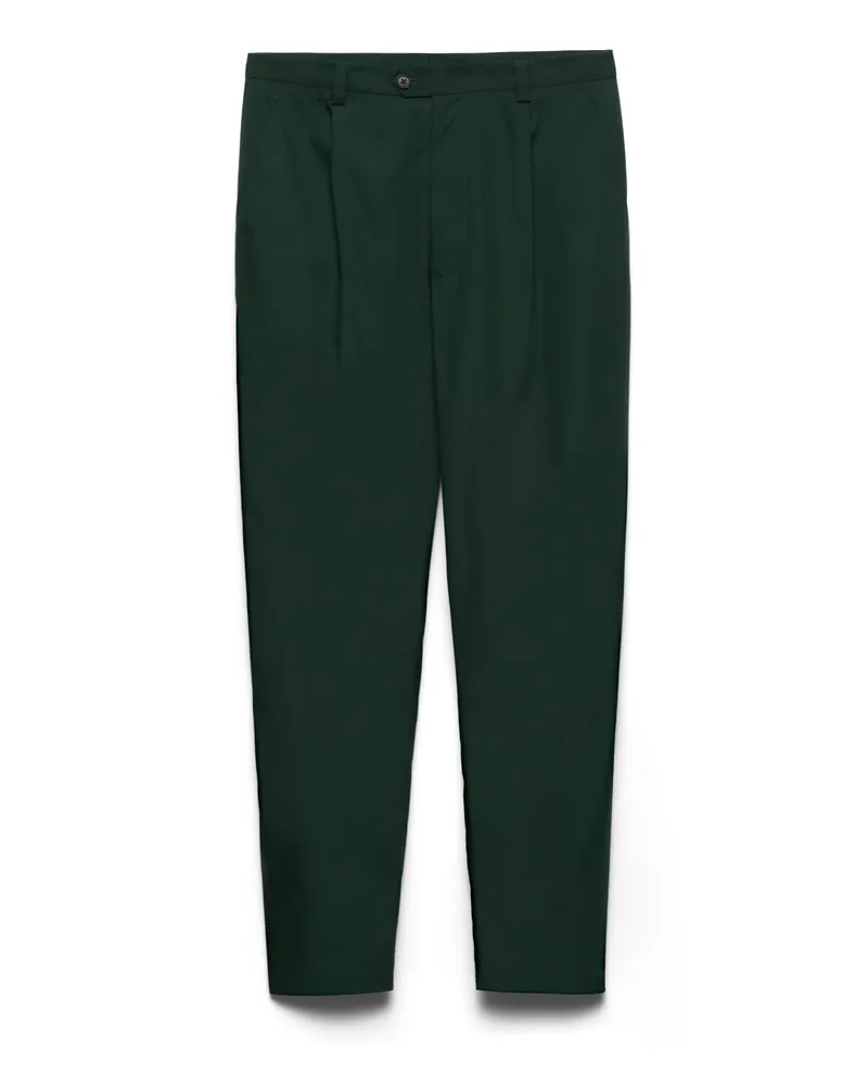 Prada Hose Aus Popeline, Herren, Billiardgrün, Größe Billiardgrün