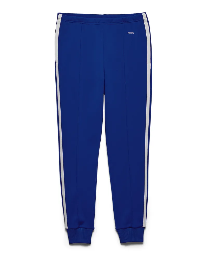 Prada Hose Aus Funktionsgewebe, Herren, Kornblumenblau/weiß, Größe Kornblumenblau