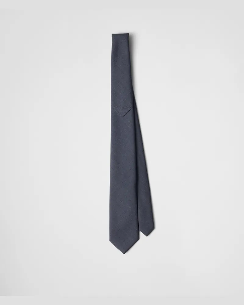 Prada Krawatte aus Mohair und Seide Aviation