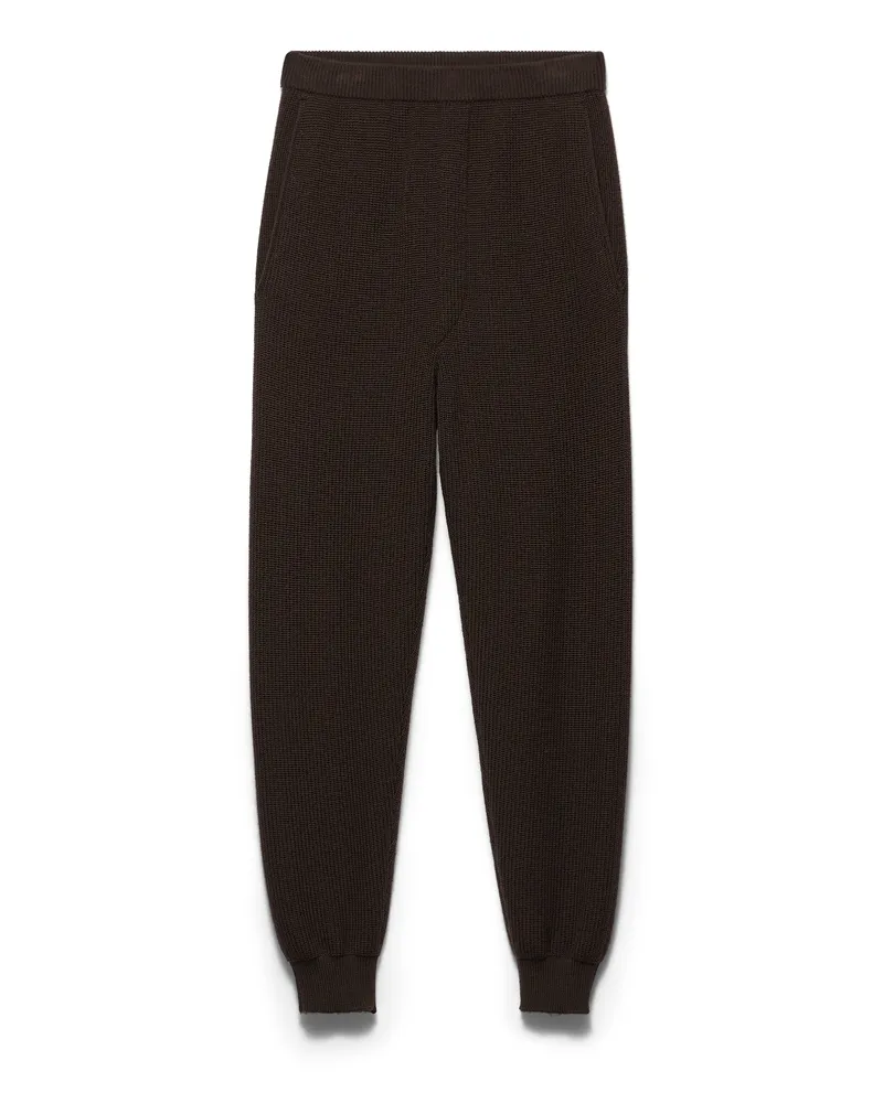 Prada Jogginghose Aus Wolle, Herren, Dunkelbraun, Größe Dunkelbraun