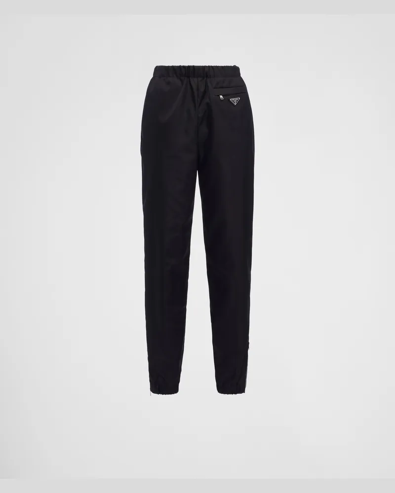 Prada Hose aus Gabardine Re-Nylon Schwarz