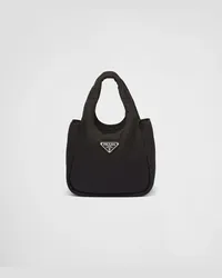 Prada Soft Mini Bag aus gepolstertem Re-Nylon Schwarz