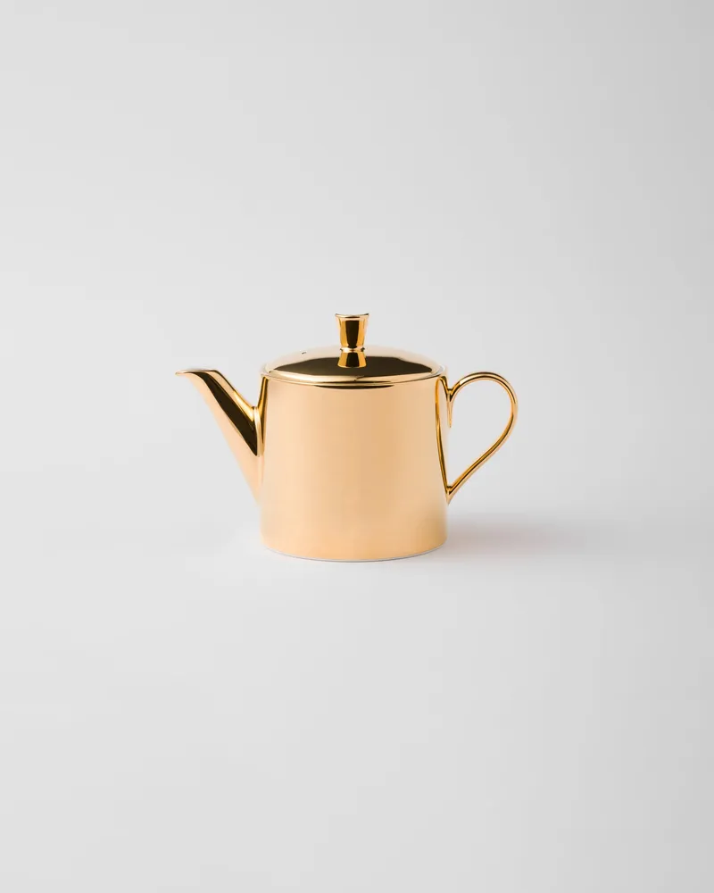 Prada Teekanne aus Porzellan – Solid Gold Gold
