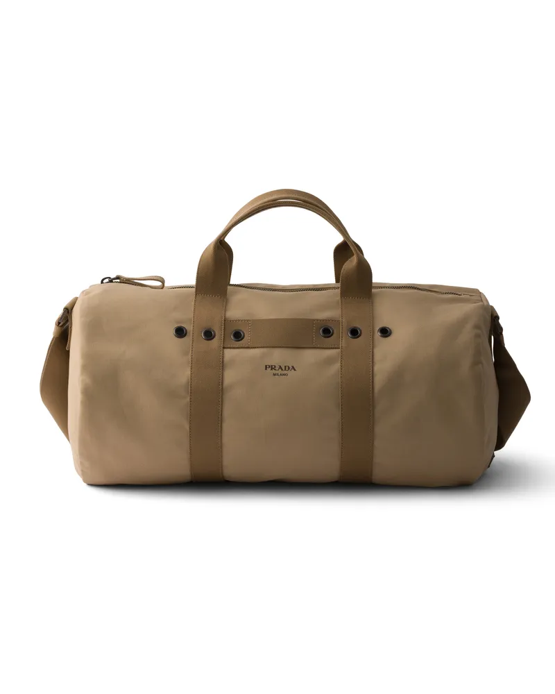 Prada Weekender Aus Canvas, , Wüstenbeige Wüstenbeige
