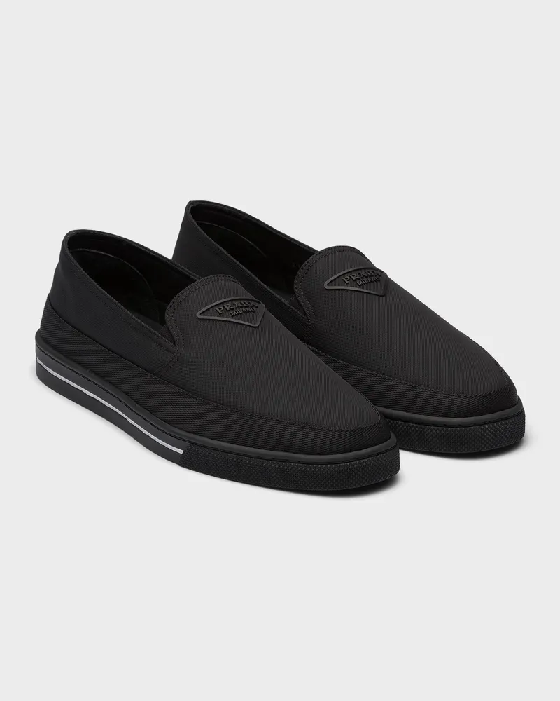Prada Slip-on-Sneaker aus Re-Nylon Schwarz