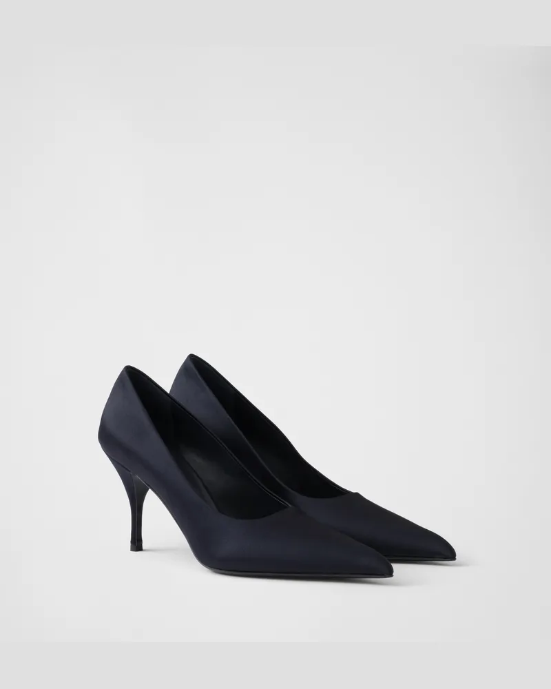 Prada Pumps aus Satin Blau