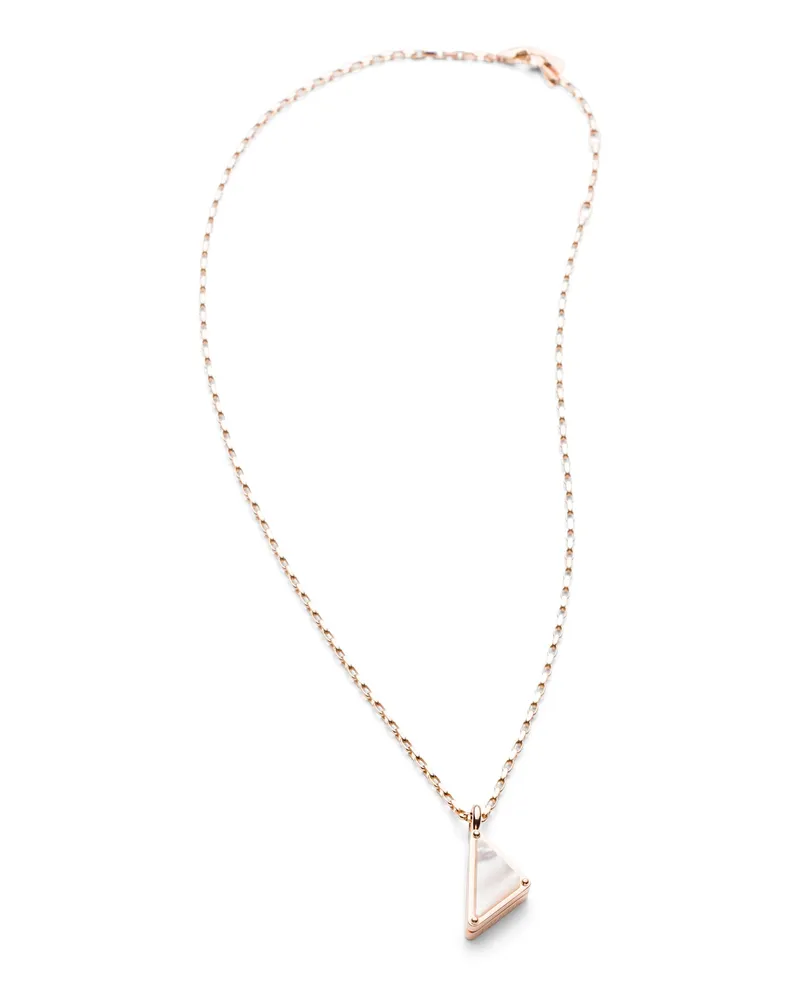 Prada Eternal Gold Halskette Mit Anhänger Aus Roségold Mit Diamanten Und Perlmutt, Damen, Gold-pink/mop/weiß, Größe Gold-pink