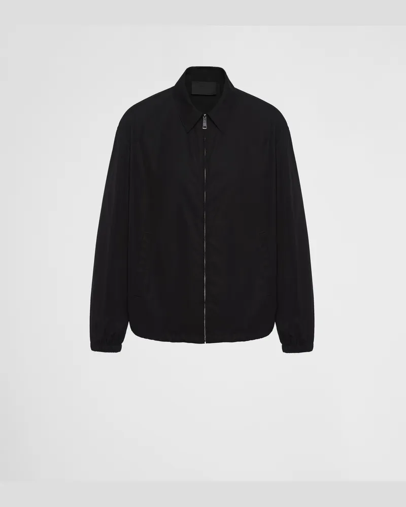 Prada Blousonjacke aus Baumwolle Schwarz