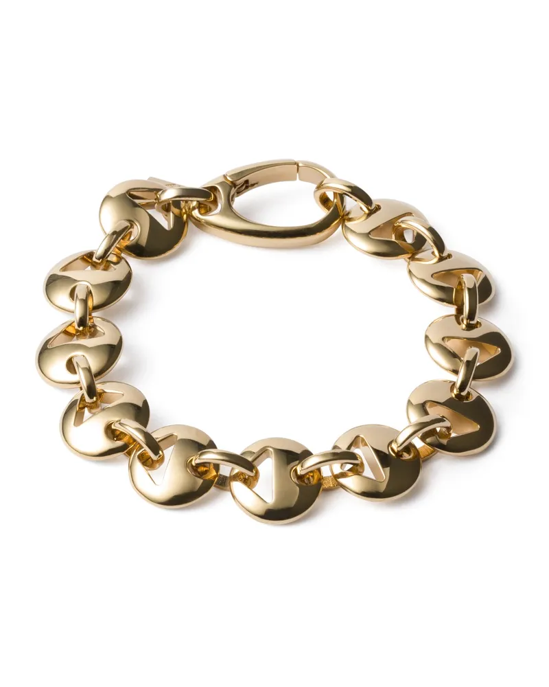 Prada Metall-armband, Damen, Gold, Größe Gold