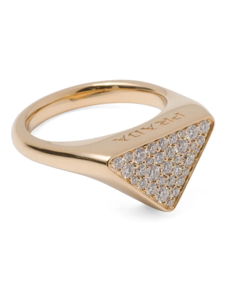 Prada Eternal Gold Ring Aus Gelbgold Mit Diamanten, Damen, Gold/weiß, Größe 13 Gold