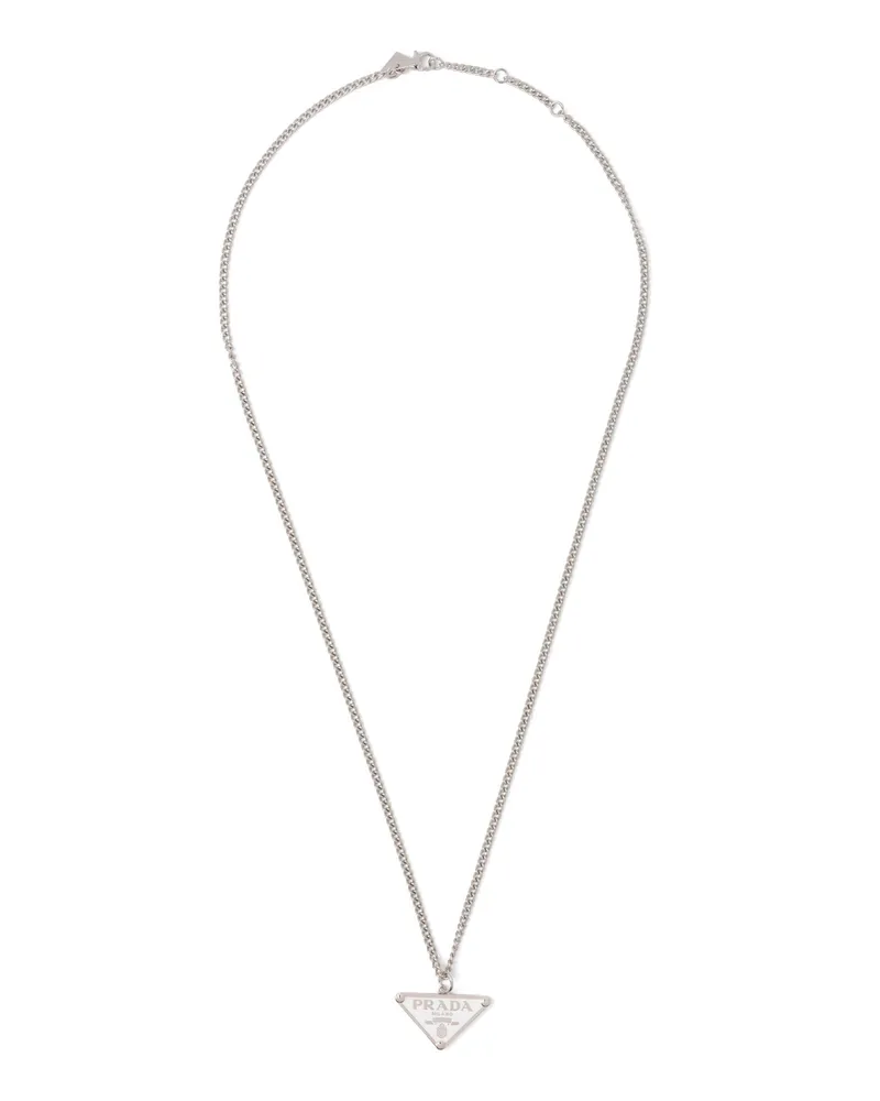 Prada Smalto Jewels Halskette, Damen, Weiss Weiss