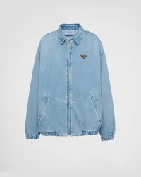 Prada Jacke aus Denim Himmelblau