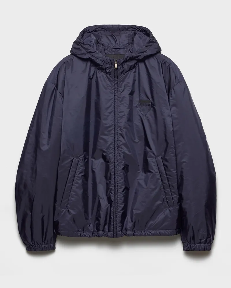 Prada Jacke aus Re-Nylon Blau