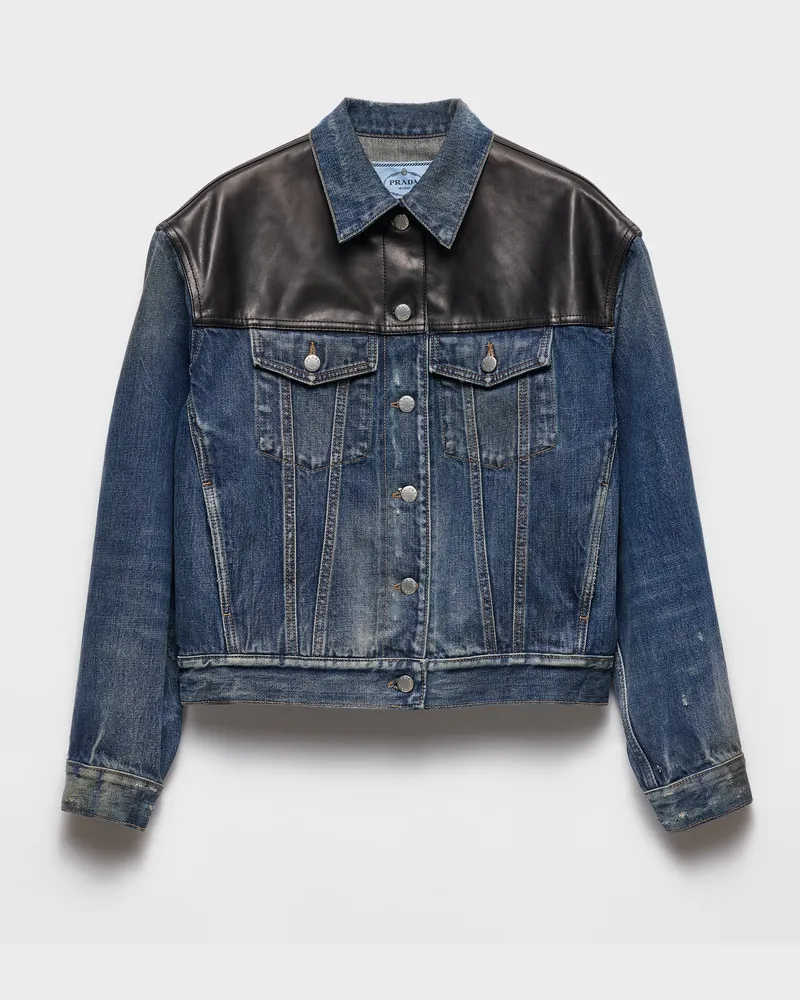 Prada Jacke aus Denim Blau