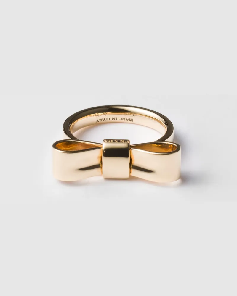 Prada Eternal Gold Ring mit Schleife – Gelbgold Gold