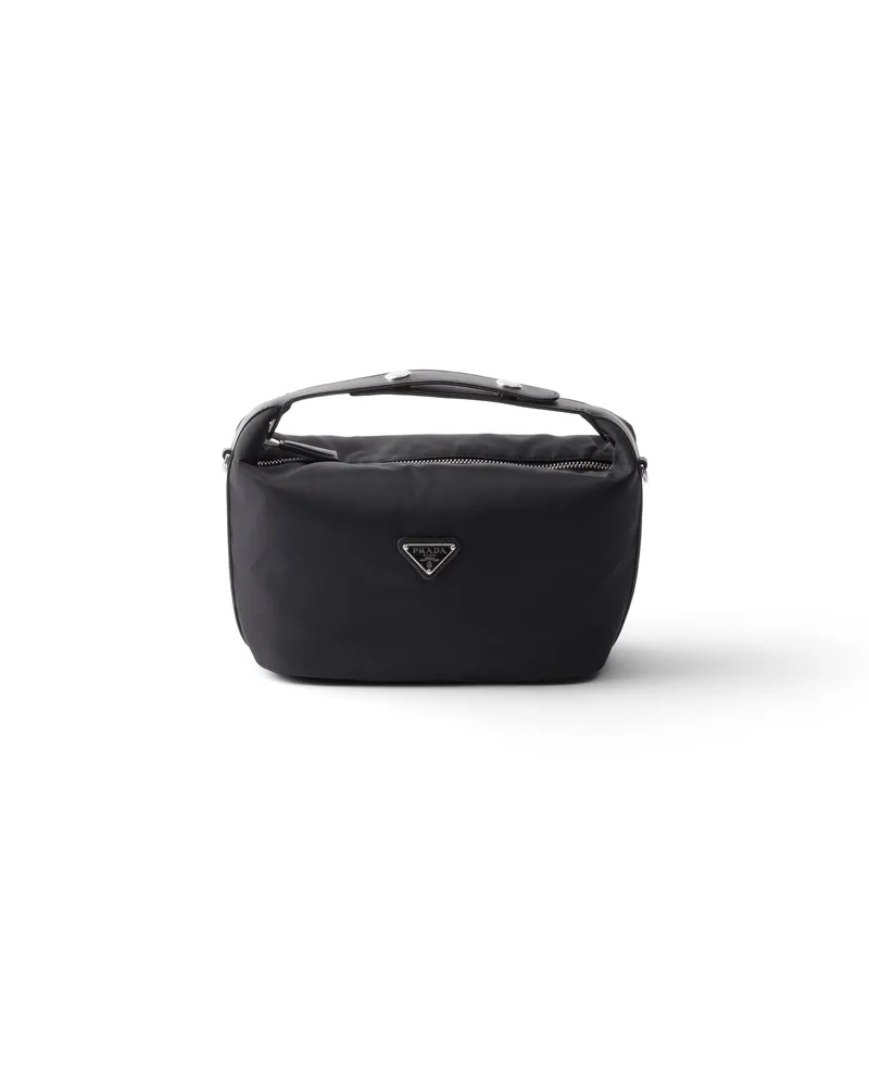 Prada Mini Bag Aus Re-nylon, Damen, Schwarz Schwarz