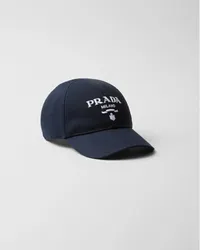 Prada Baseballkappe aus Drill Blau